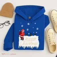 Peeing Santa Merry Christmas Ugly Christmas Xmas Funny Gift Hoodie thumb 4