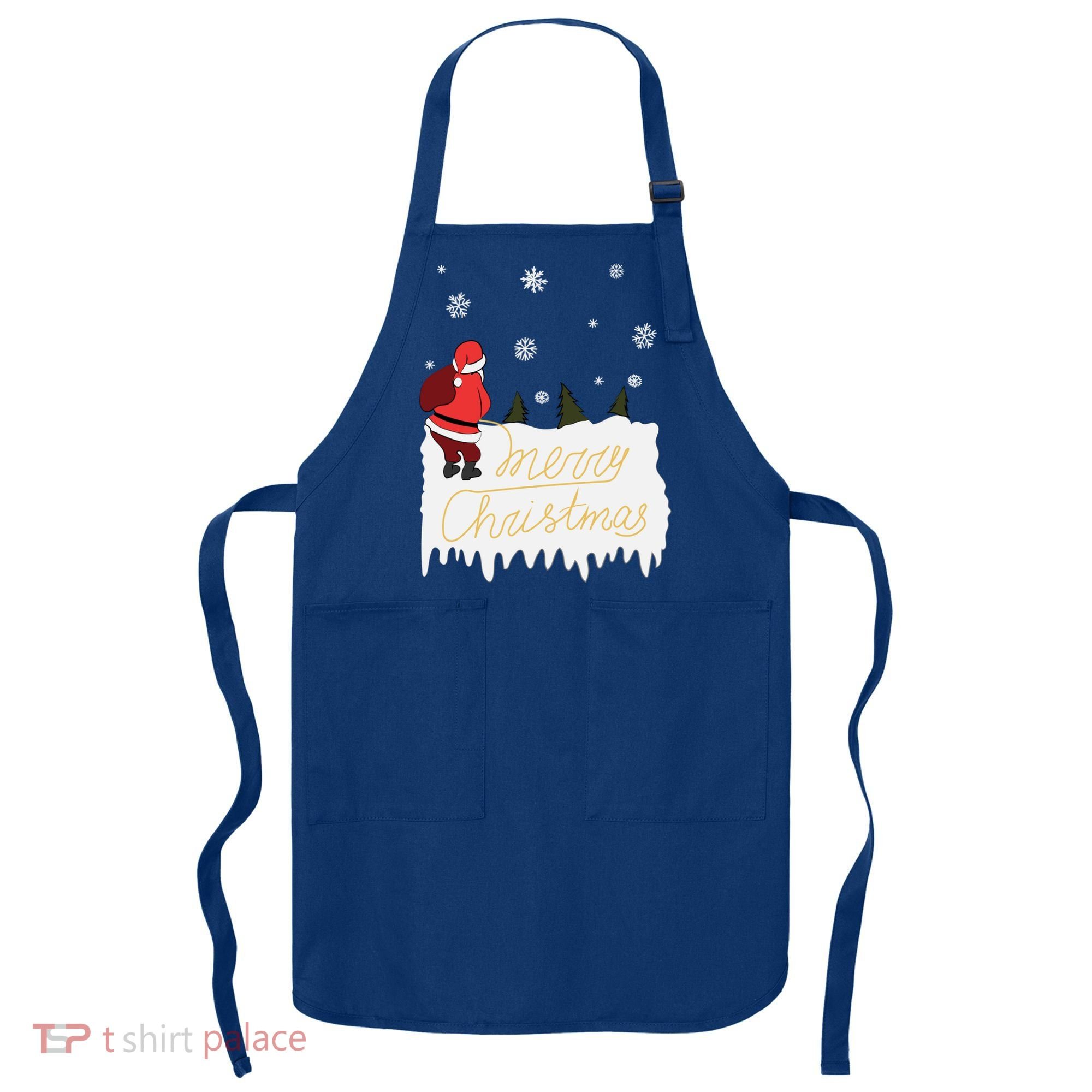 Peeing Santa Merry Christmas Ugly Christmas Xmas Funny Gift Apron