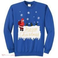 Peeing Santa Merry Christmas Ugly Christmas Xmas Funny Gift Sweatshirt thumb 0