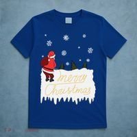 Peeing Santa Merry Christmas Ugly Christmas Xmas Funny Gift T-Shirt thumb 5