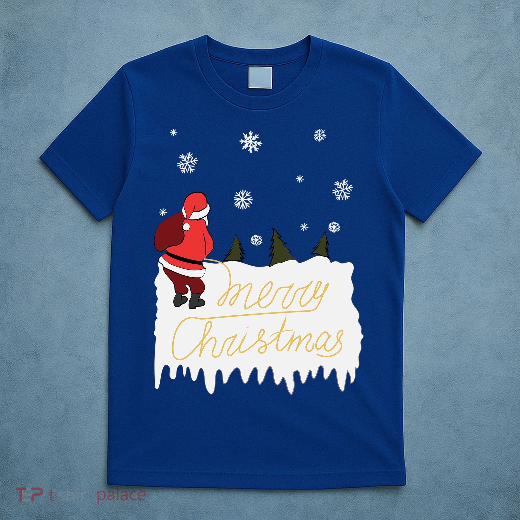 Peeing Santa Merry Christmas Ugly Christmas Xmas Funny Gift T-Shirt