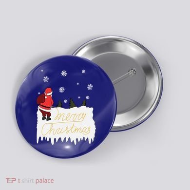 Peeing Santa Merry Christmas Ugly Christmas Xmas Funny Gift Button