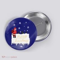 Peeing Santa Merry Christmas Ugly Christmas Xmas Funny Gift Button thumb 0