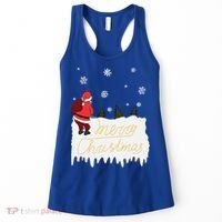 Peeing Santa Merry Christmas Ugly Christmas Xmas Funny Gift Women's Tank Top thumb 0