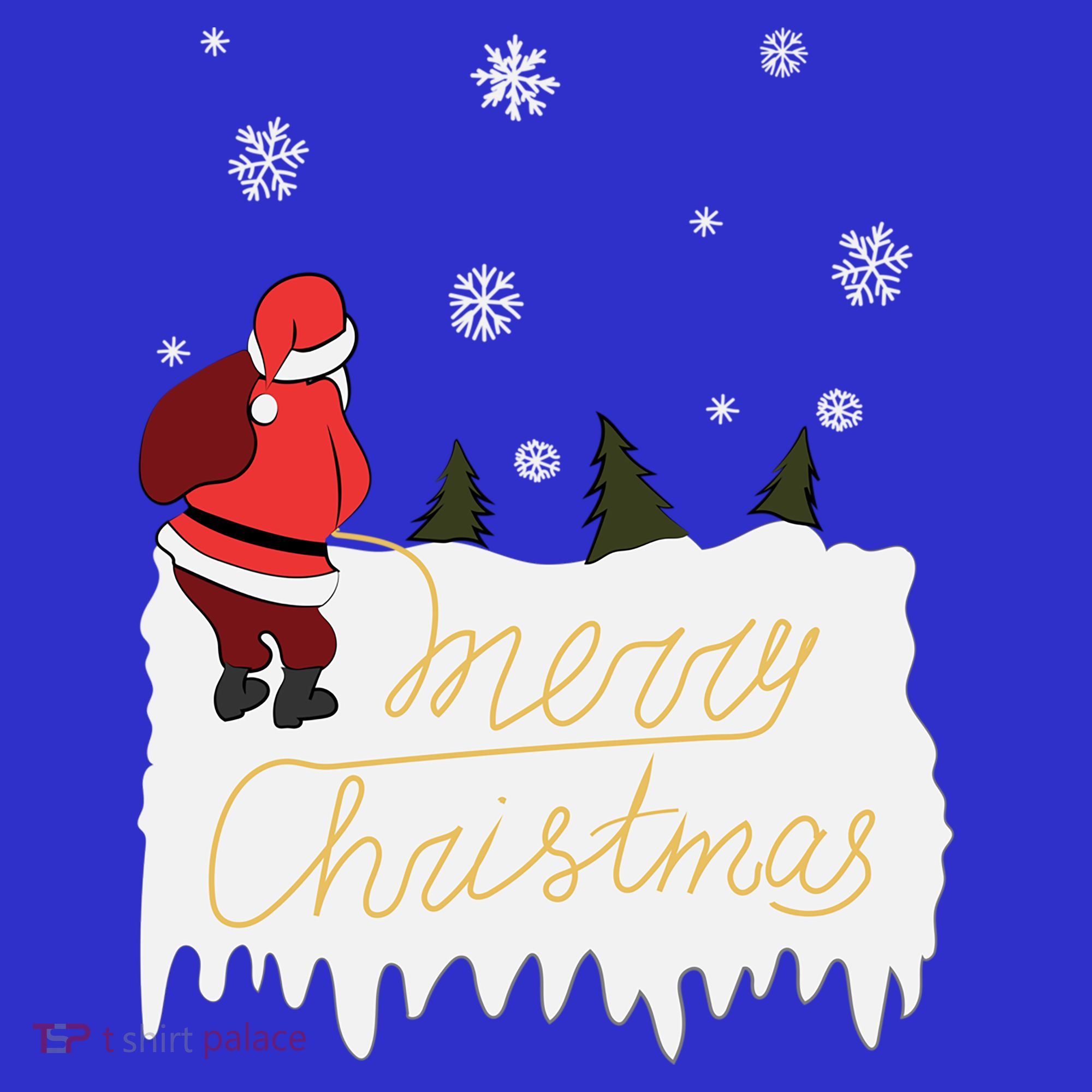 Peeing Santa Merry Christmas Ugly Christmas Xmas Funny Gift Women's Tank Top