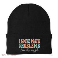Problem Solver Math Mathematics Back To School Math Teacher Beanie thumb 0