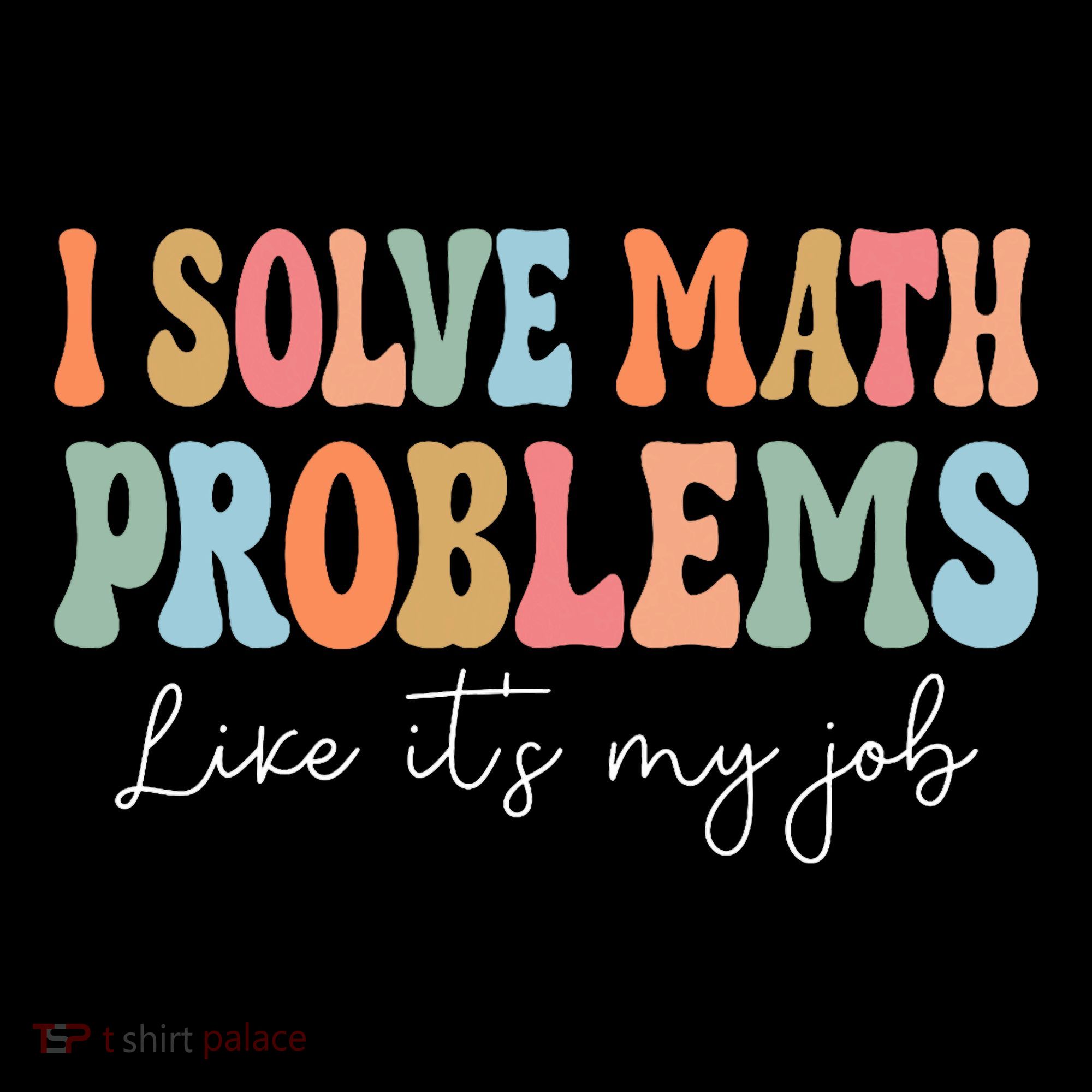 Problem Solver Math Mathematics Back To School Math Teacher Mousepad