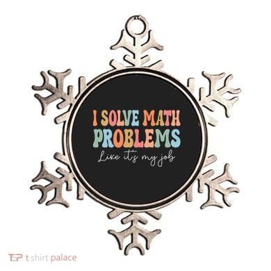 Problem Solver Math Mathematics Back To School Math Teacher Ornament