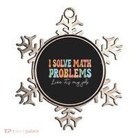 Problem Solver Math Mathematics Back To School Math Teacher Ornament thumb 0
