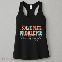 Problem Solver Math Mathematics Back To School Math Teacher Women's Tank Top thumb 3