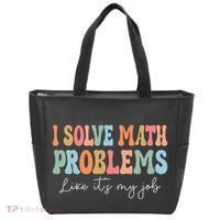 Problem Solver Math Mathematics Back To School Math Teacher Tote Bag thumb 0