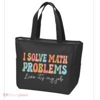 Problem Solver Math Mathematics Back To School Math Teacher Tote Bag thumb 3