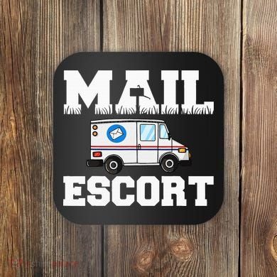 Postal Service Mailman US Postman Worker Coaster