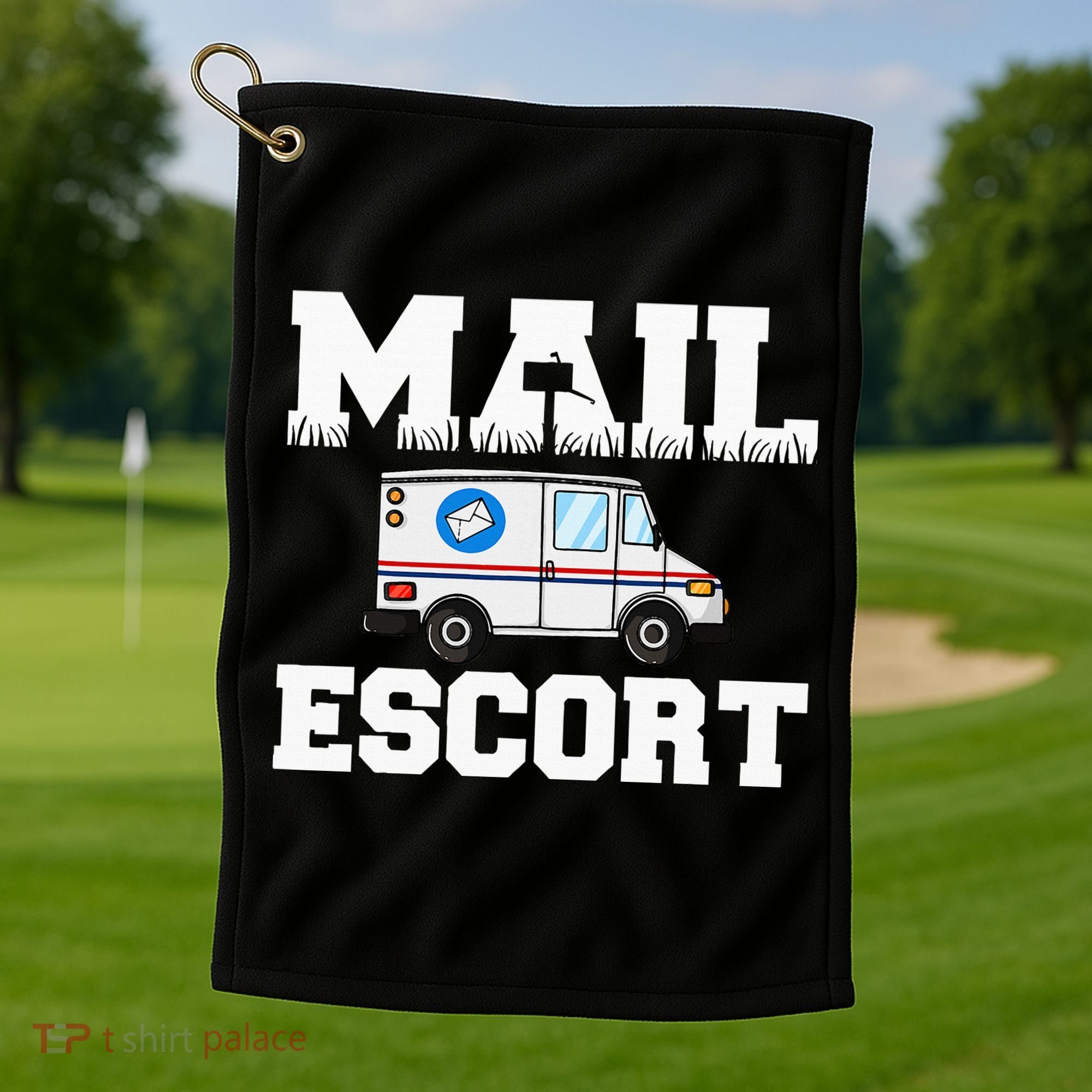 Postal Service Mailman US Postman Worker Golf Towel