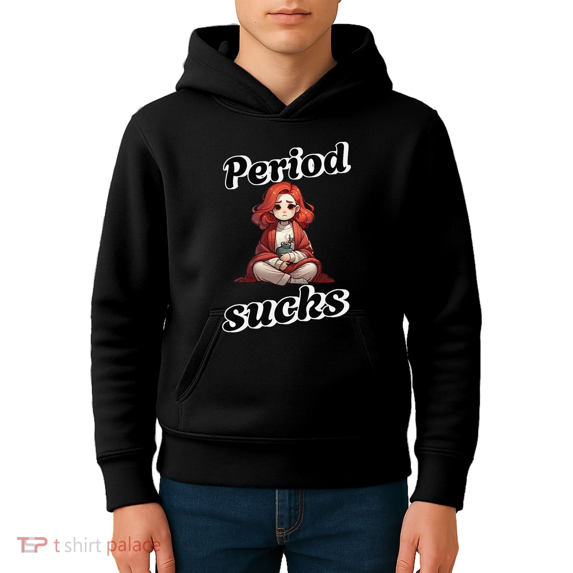 Period Sucks Menstrual Saying Kids Hoodie