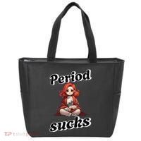Period Sucks Menstrual Saying Tote Bag thumb 0