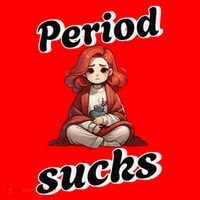Period Sucks Menstrual Saying Santa Hat thumb 1