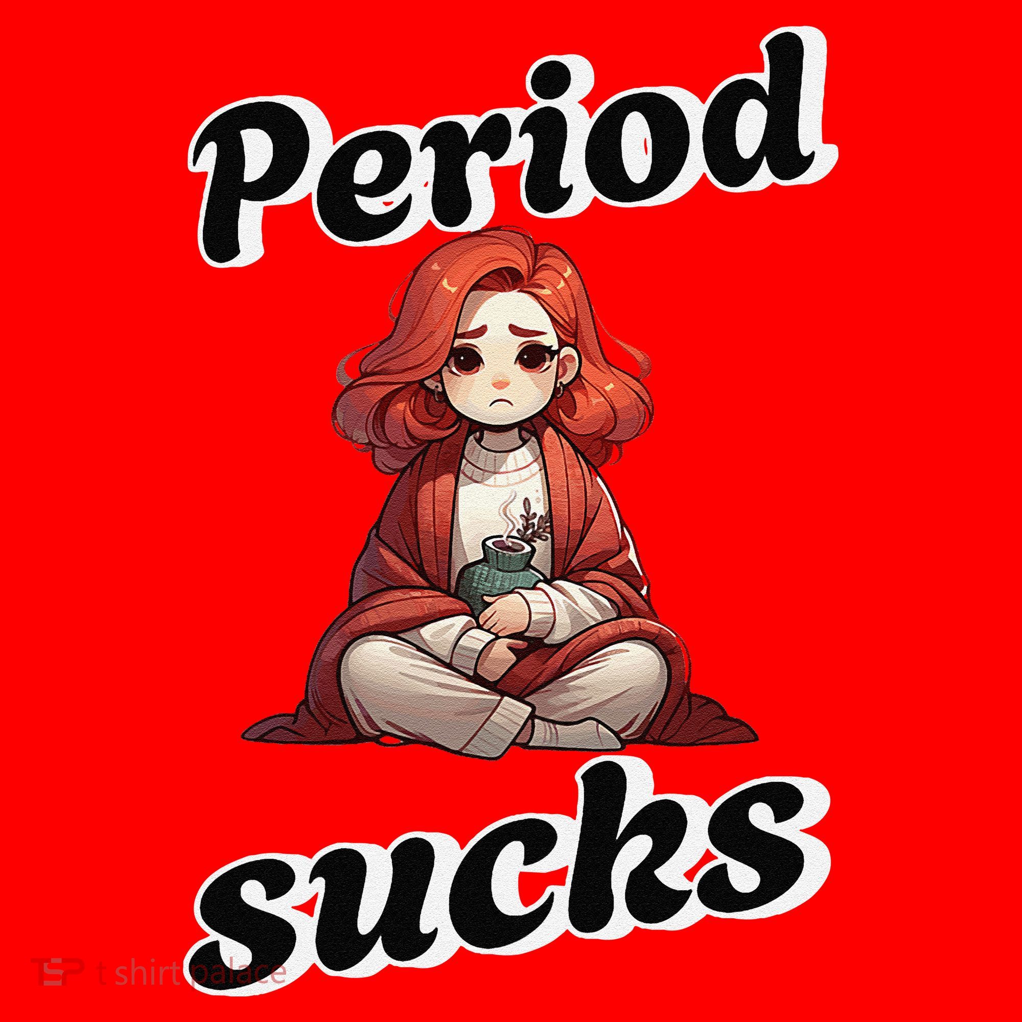 Period Sucks Menstrual Saying Santa Hat