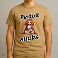 Period Sucks Menstrual Saying T-Shirt thumb 3