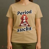 Period Sucks Menstrual Saying T-Shirt thumb 4