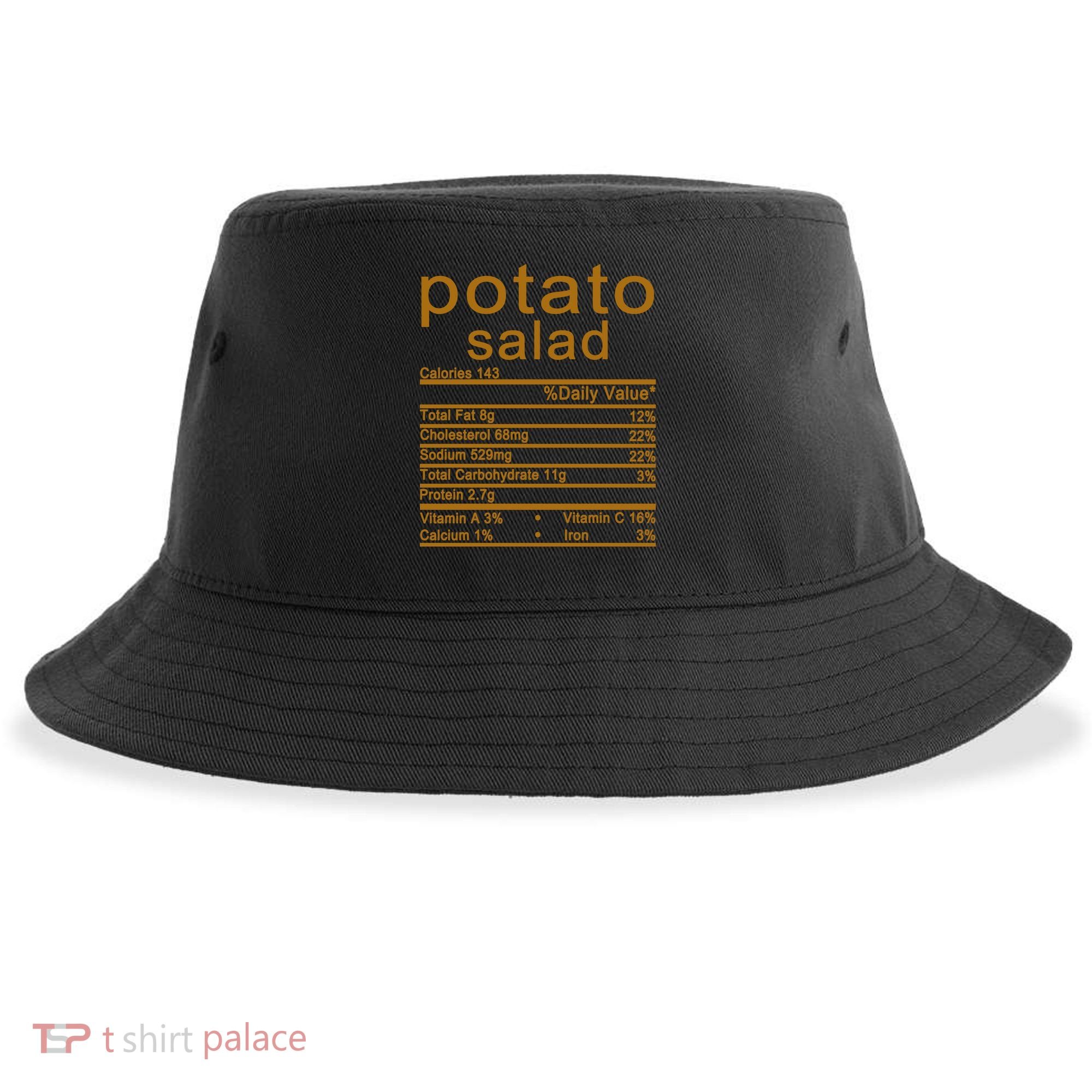 Potato Salad Nutrition Facts Label Sustainable Bucket Hat