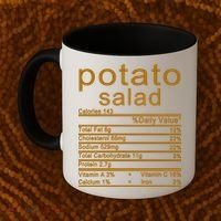 Potato Salad Nutrition Facts Label Coffee Mug thumb 2