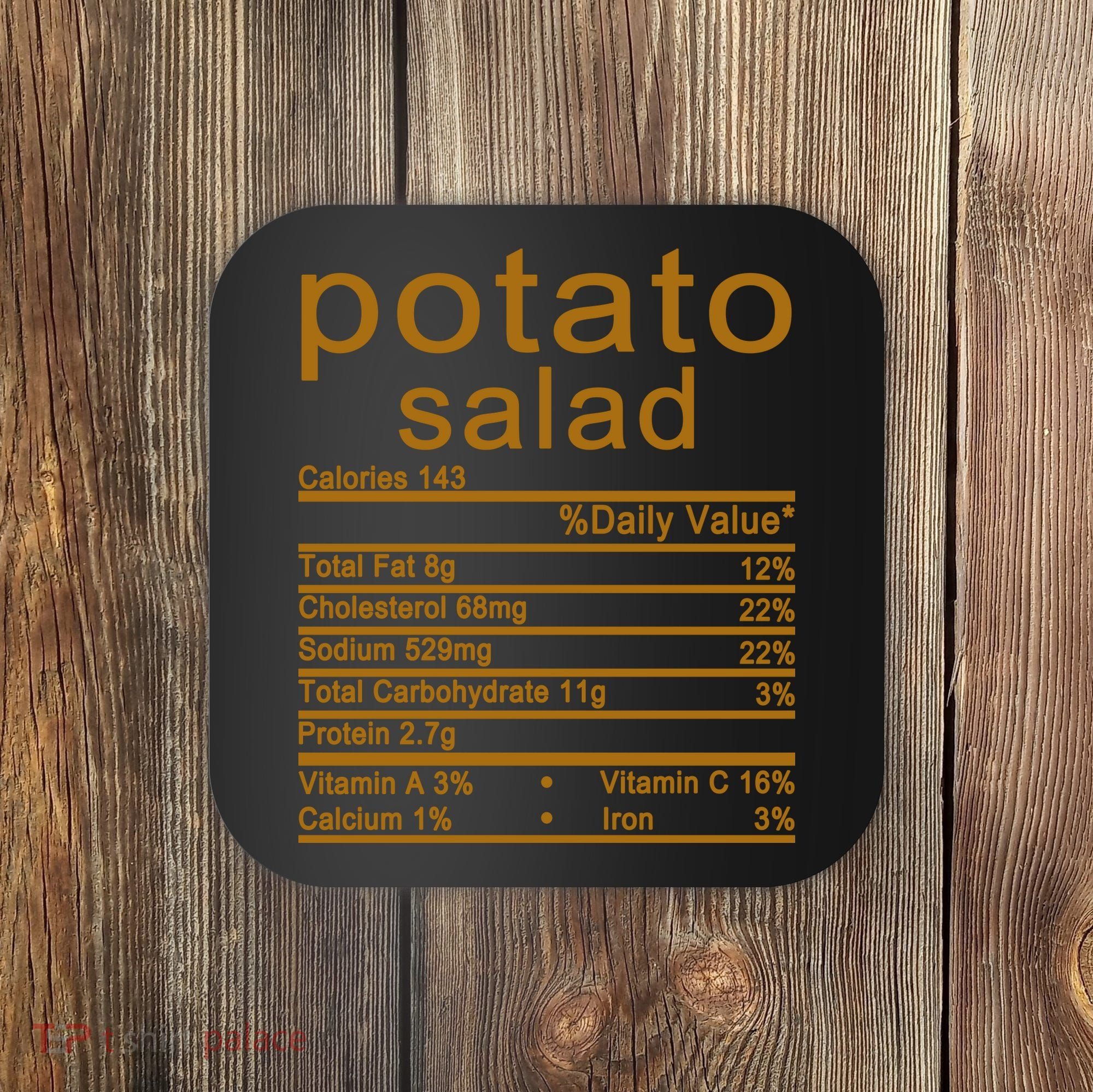 Potato Salad Nutrition Facts Label Coaster