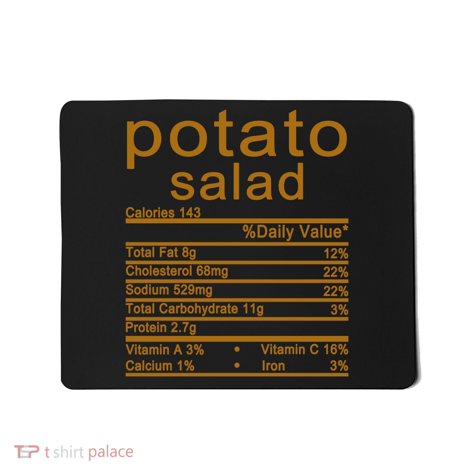 Potato Salad Nutrition Facts Label Mousepad