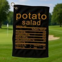 Potato Salad Nutrition Facts Label Golf Towel thumb 1