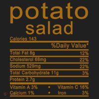 Potato Salad Nutrition Facts Label Golf Towel thumb 3