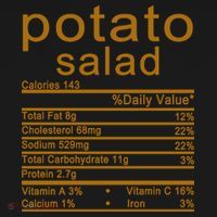 Potato Salad Nutrition Facts Label Visor thumb 3
