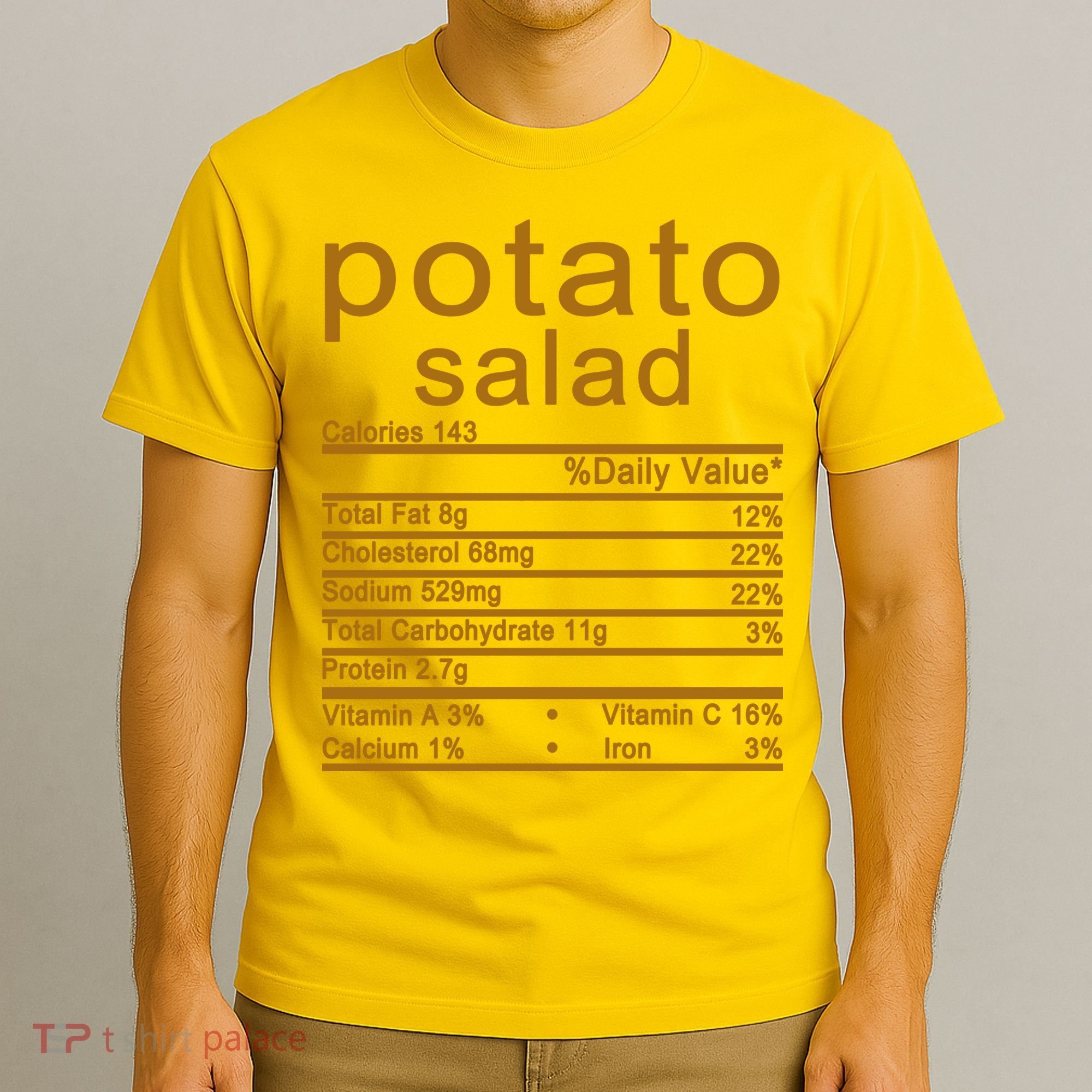 Potato Salad Nutrition Facts Label T-Shirt