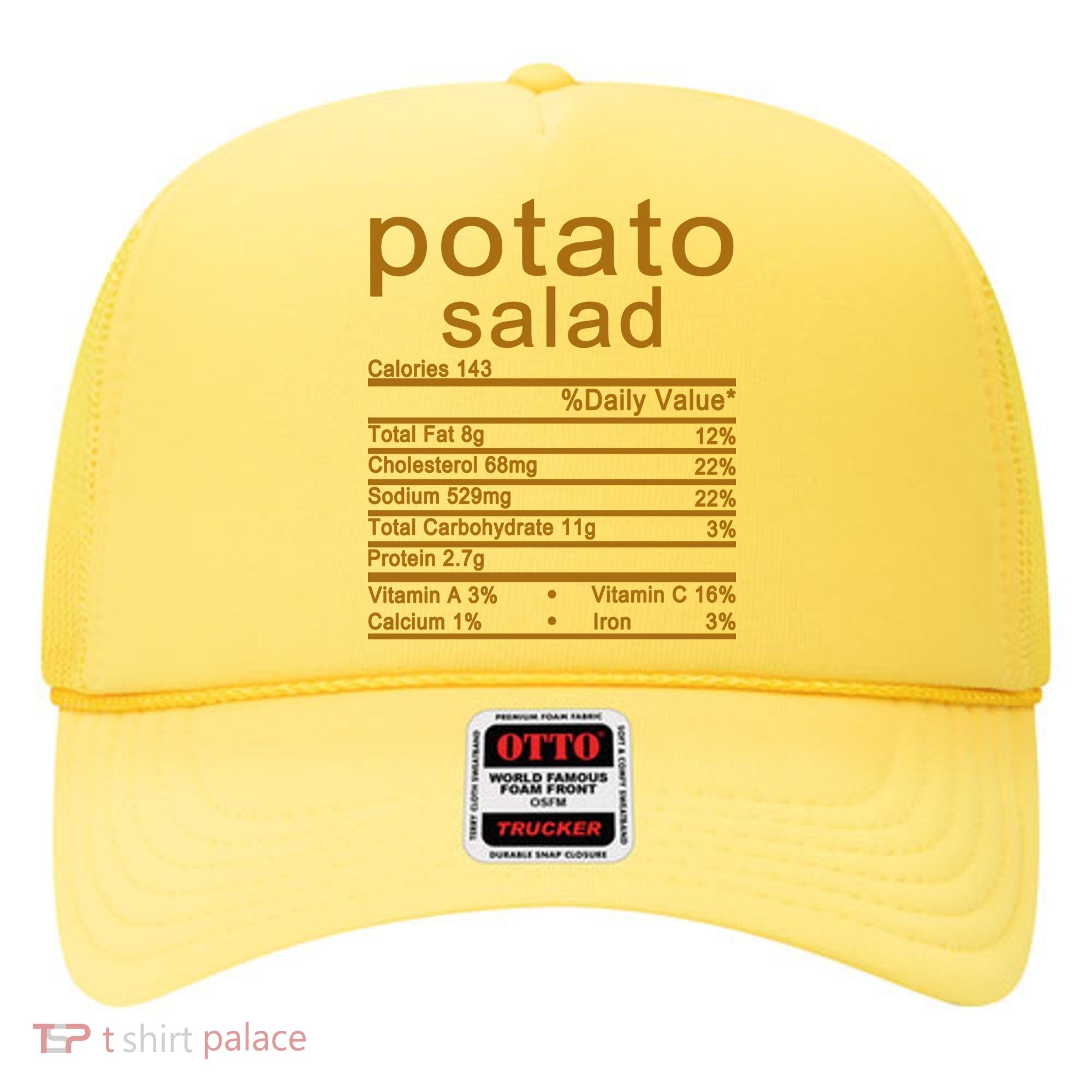 Potato Salad Nutrition Facts Label Hat