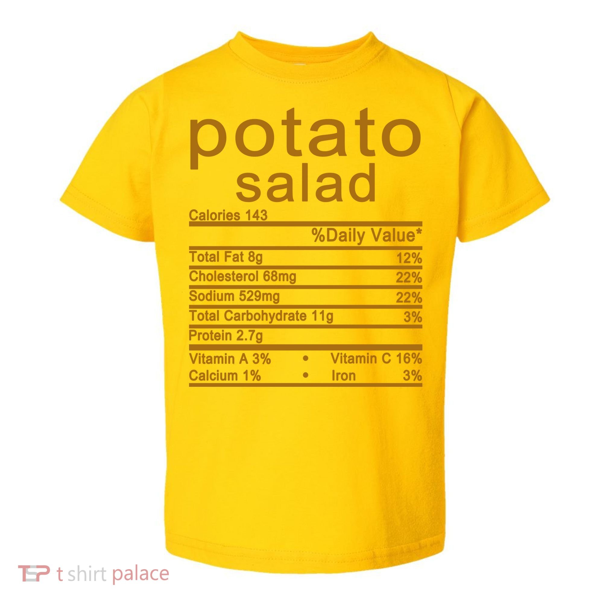 Potato Salad Nutrition Facts Label Toddler T-Shirt