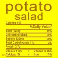 Potato Salad Nutrition Facts Label Women's T-Shirt thumb 6