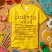Potato Salad Nutrition Facts Label Kids T-Shirt thumb 3
