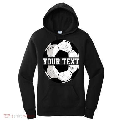 Personalized Soccer Name Custom Family Game Day Women's Hoodie