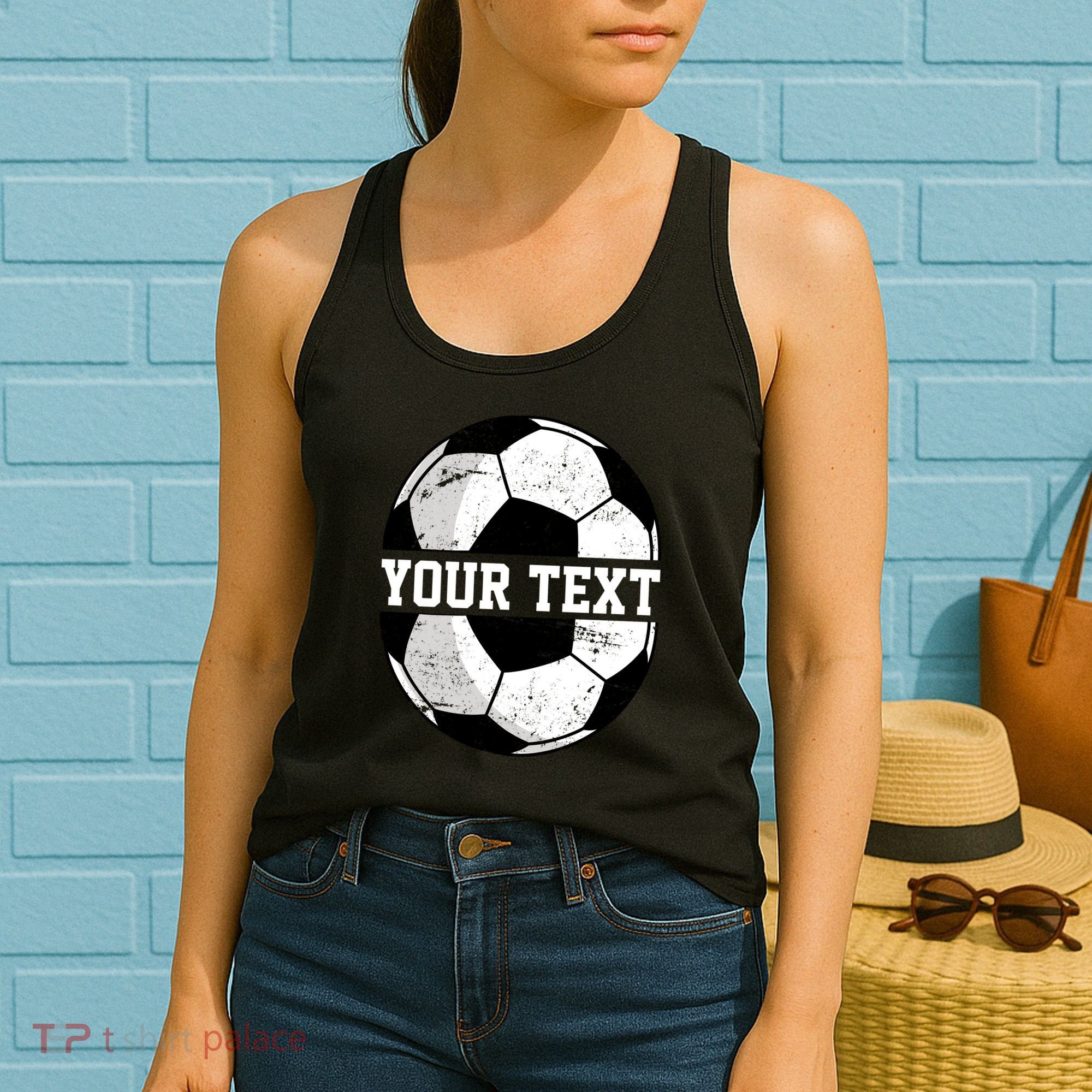 Personalized Soccer Name Custom Family Game Day Women's Tank Top