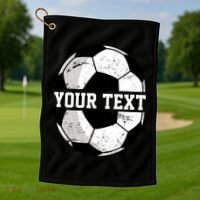 Personalized Soccer Name Custom Family Game Day Golf Towel thumb 1
