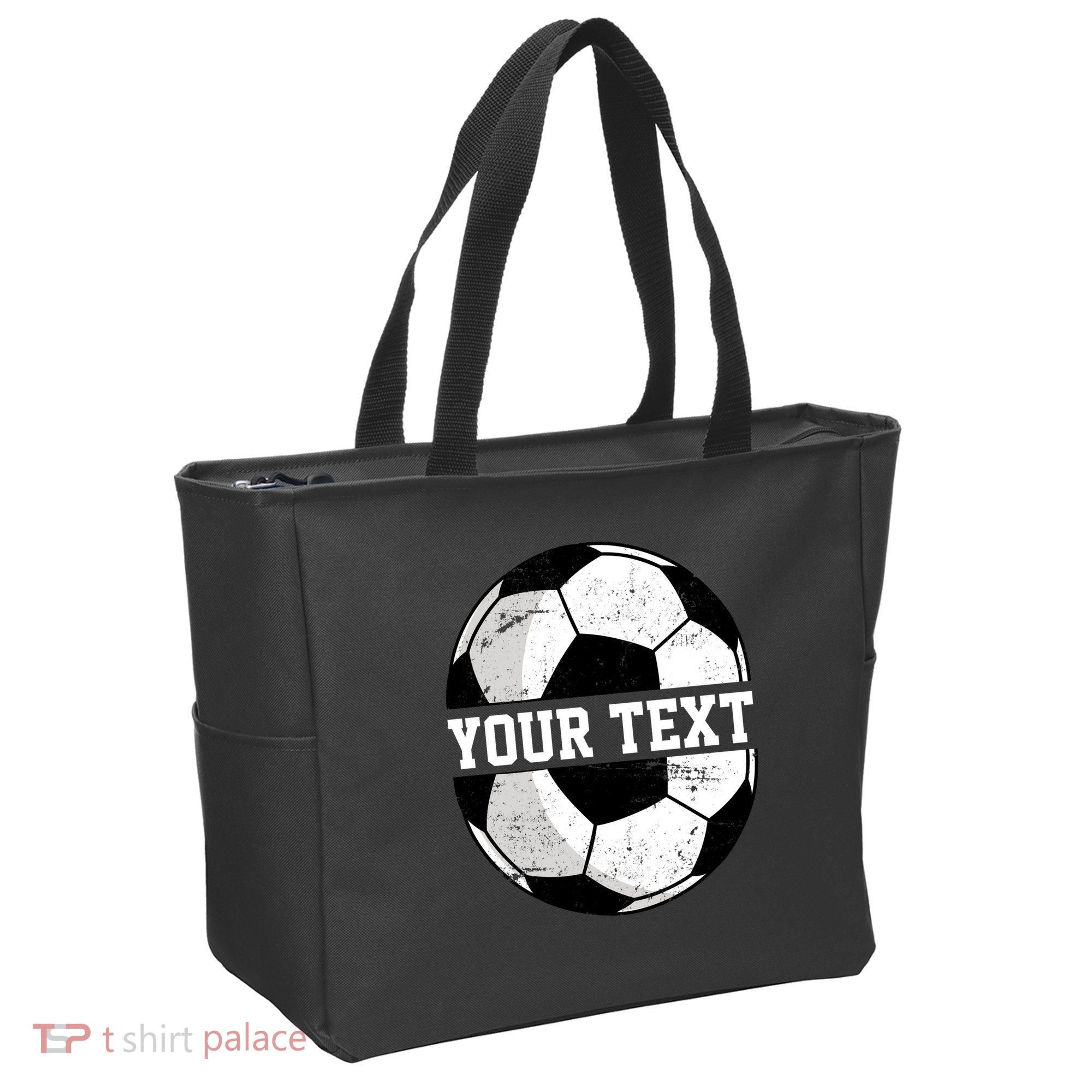 Personalized Soccer Name Custom Family Game Day Tote Bag