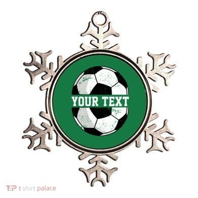 Personalized Soccer Name Custom Family Game Day Ornament