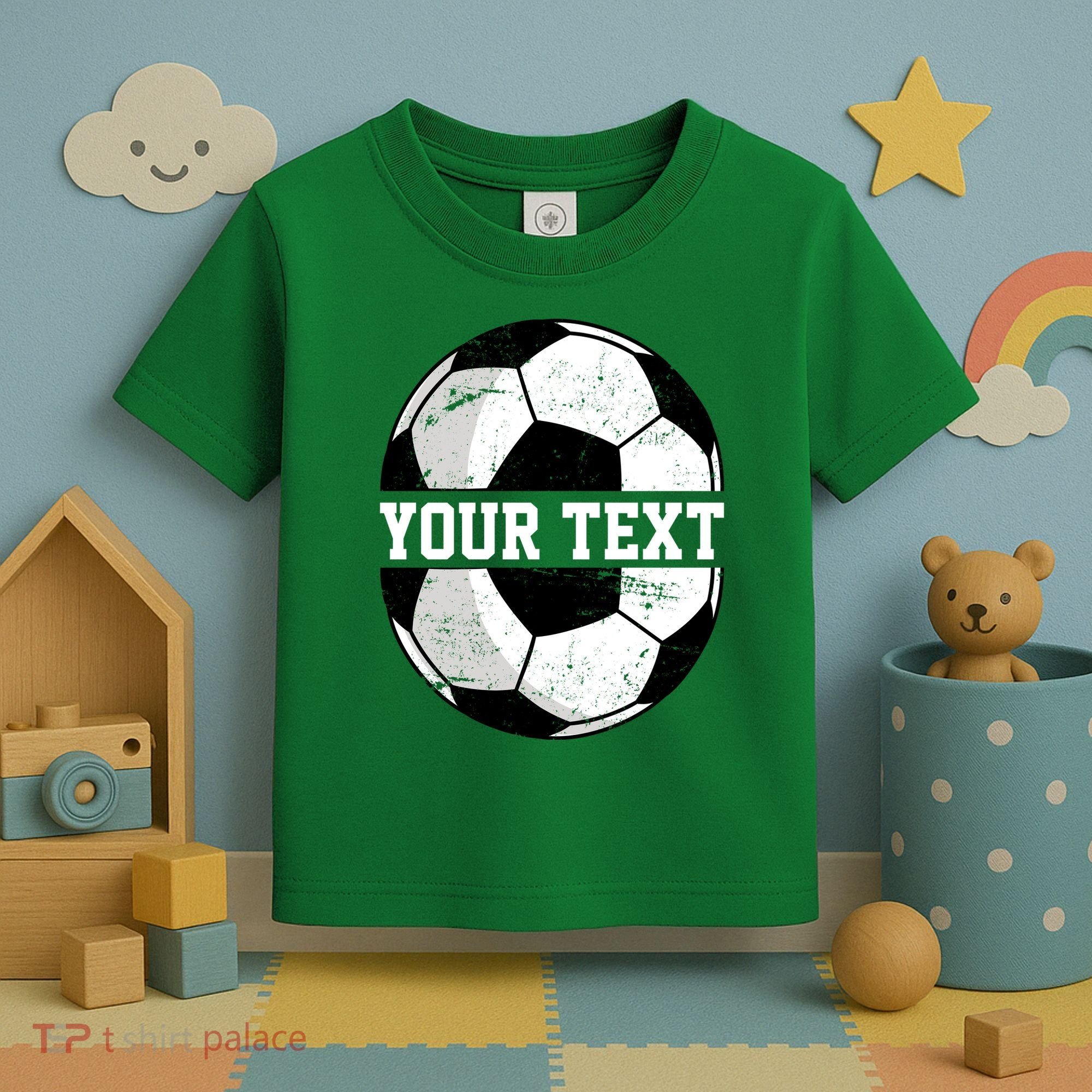 Personalized Soccer Name Custom Family Game Day Toddler T-Shirt