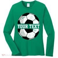 Personalized Soccer Name Custom Family Game Day Women's Long Sleeve Shirt thumb 0