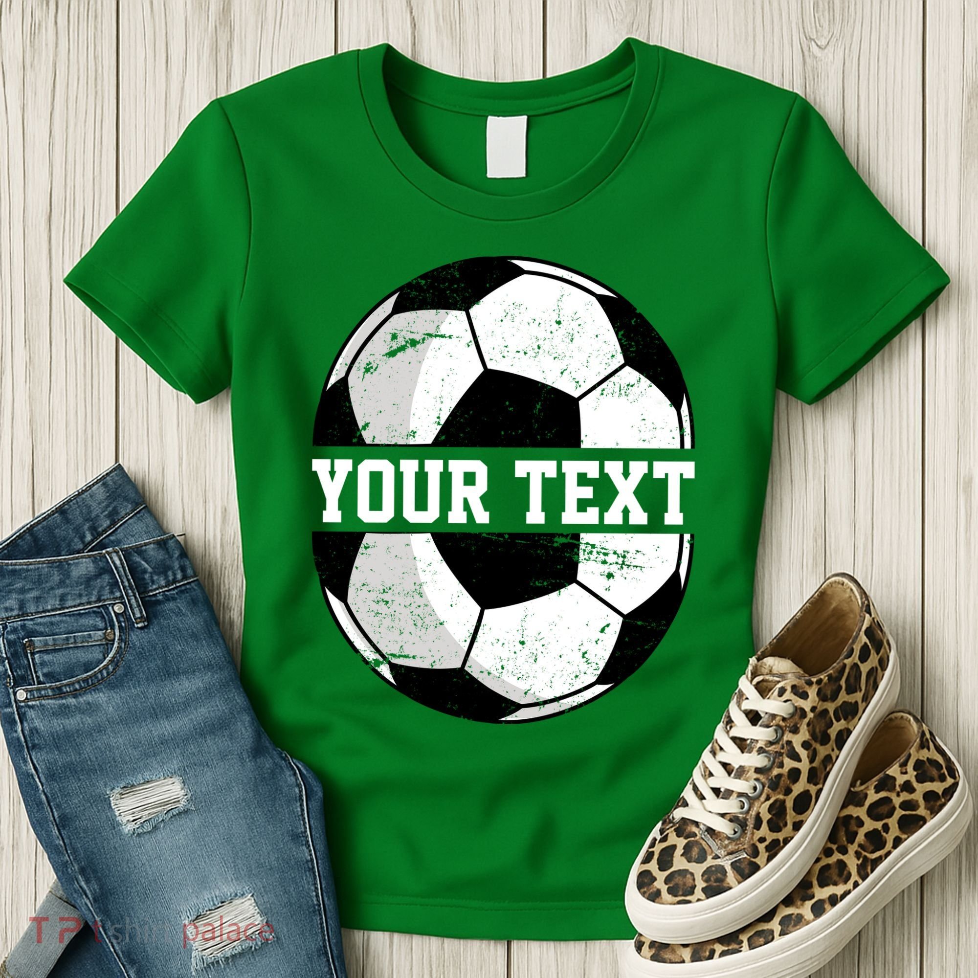 Personalized Soccer Name Custom Family Game Day Women's T-Shirt