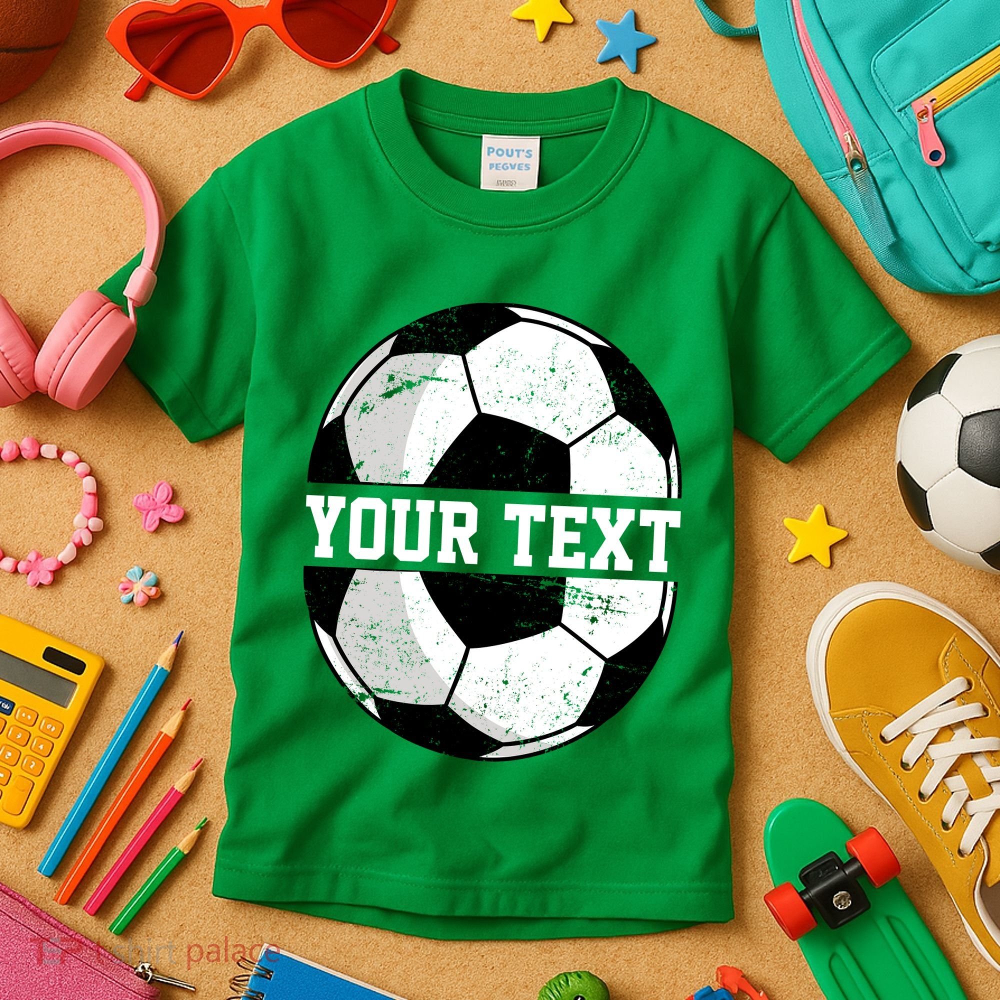 Personalized Soccer Name Custom Family Game Day Kids T-Shirt