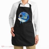 Painted Starry Night Whale Apron thumb 2