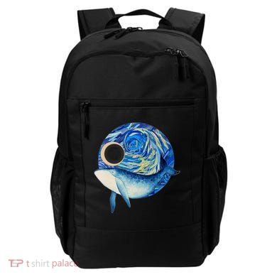 Painted Starry Night Whale Backpack
