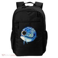 Painted Starry Night Whale Backpack thumb 0