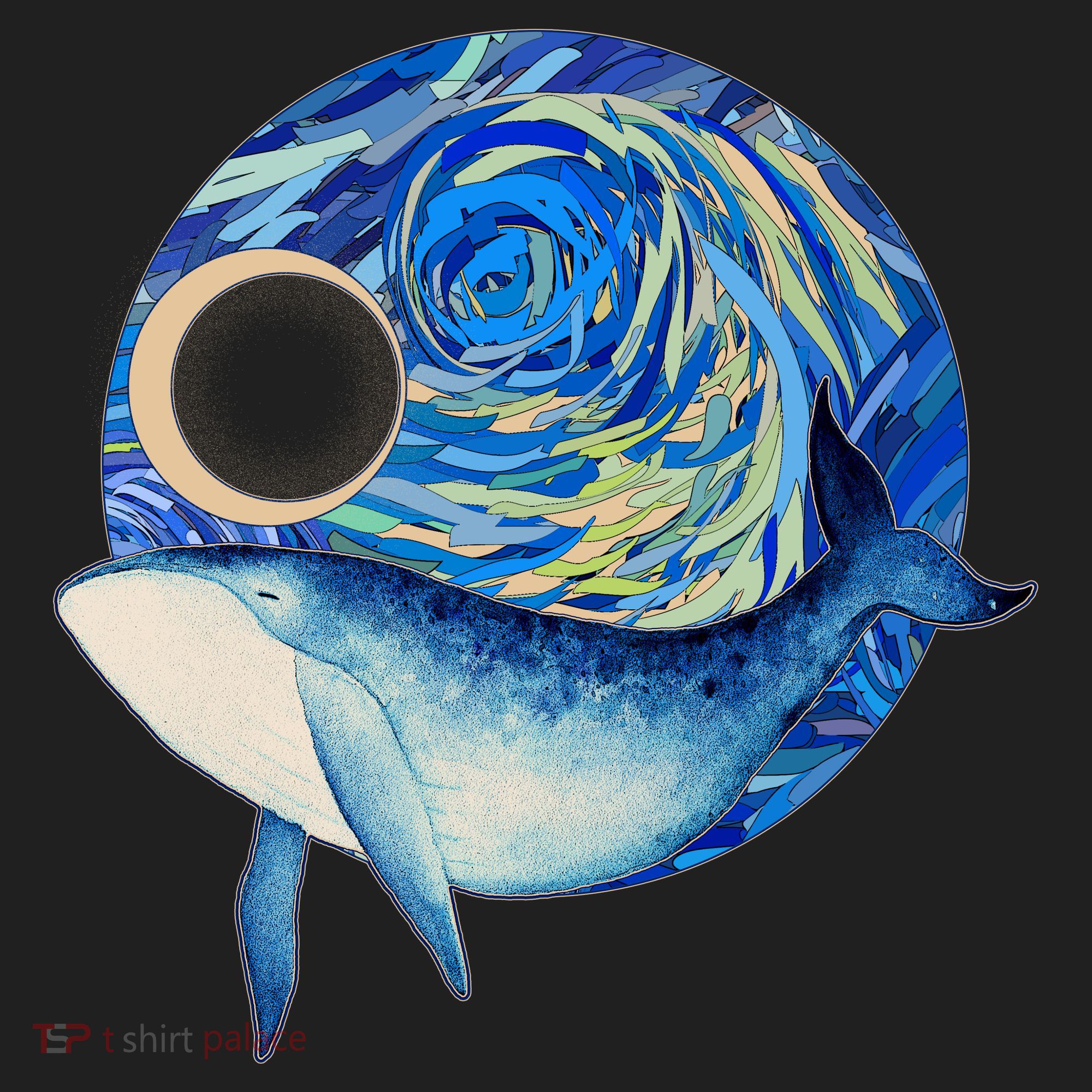 Painted Starry Night Whale Beanie