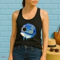 Painted Starry Night Whale Women's Tank Top thumb 2